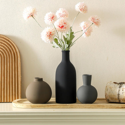 OOIT jarrones de cerámica para repisas y mesas