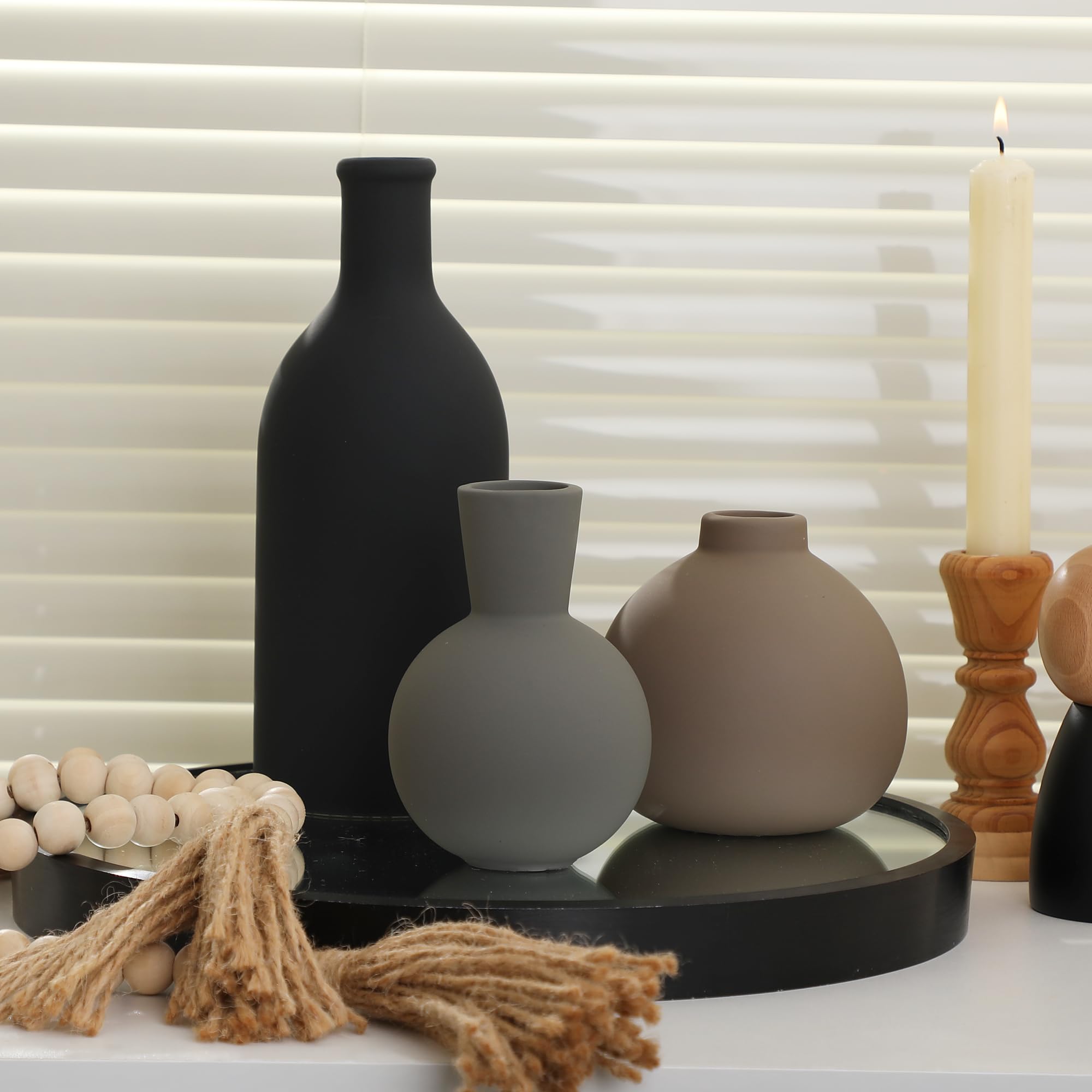 Regalo ideal OOIT jarrones cerámicos set 3 para inauguración.