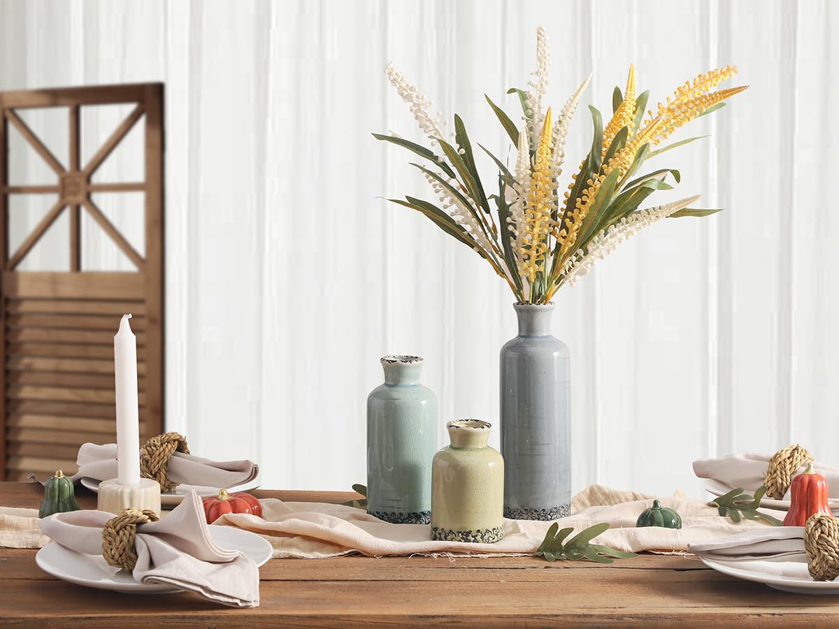 OOIT jarrones neutros multicolor para mesa, realzan la decoración