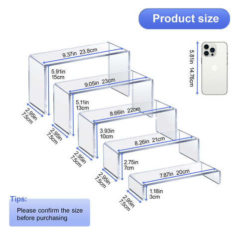 OVNTHYK exhibición de figuritas con bases acrílicas para un aspecto limpio