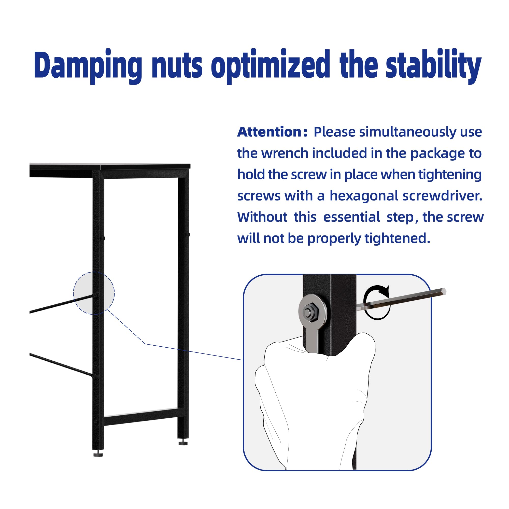 Pamray escritorio 32 pulgadas, montaje rápido en minutos.