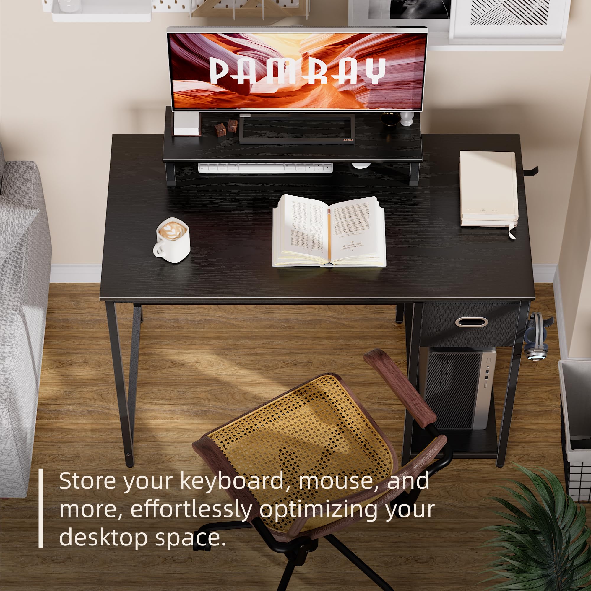 Pamray soporte para la torre de la computadora mantiene el equipo estable y ordenado