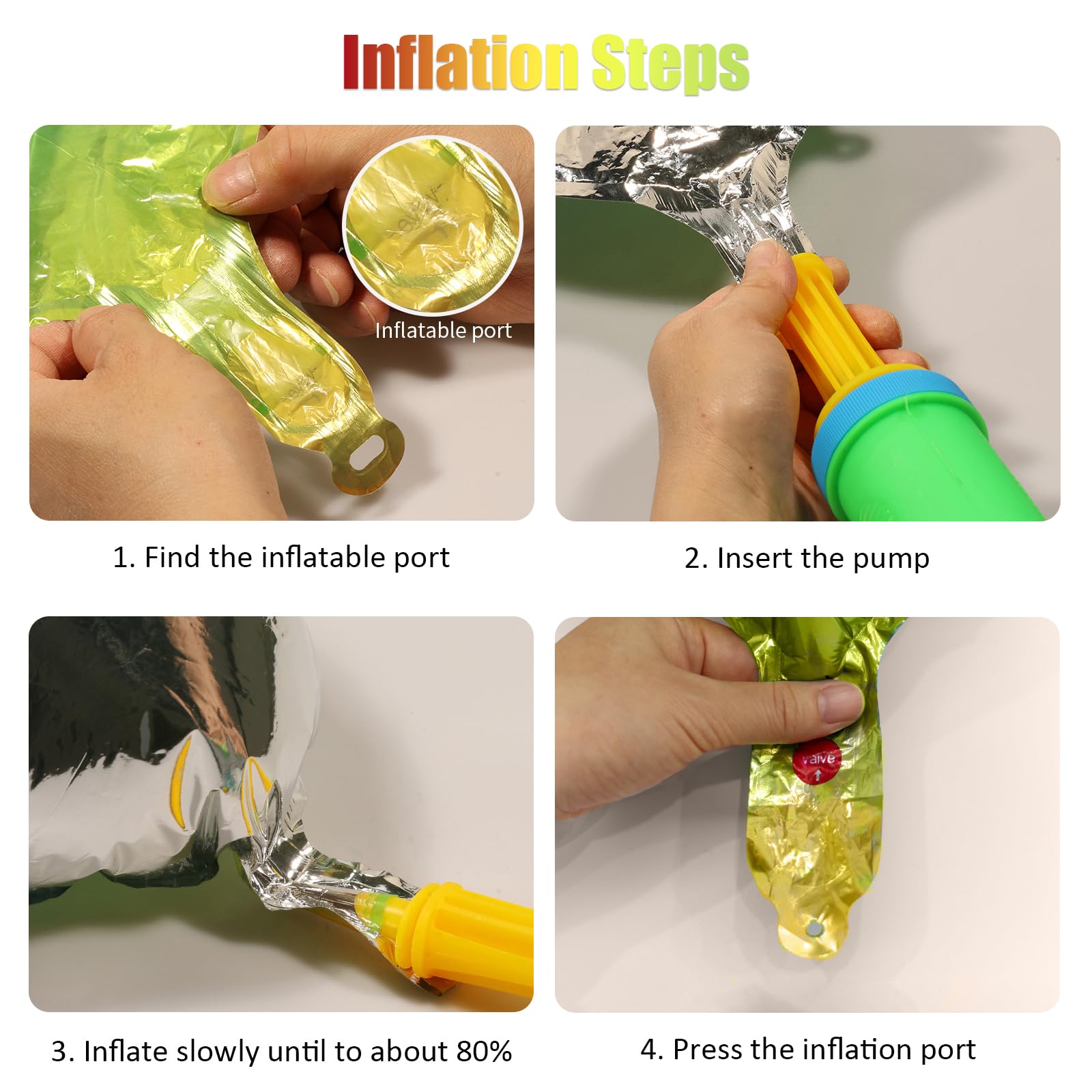 PatiCool globo número 4 arcoíris, decoración duradera para cumpleaños.