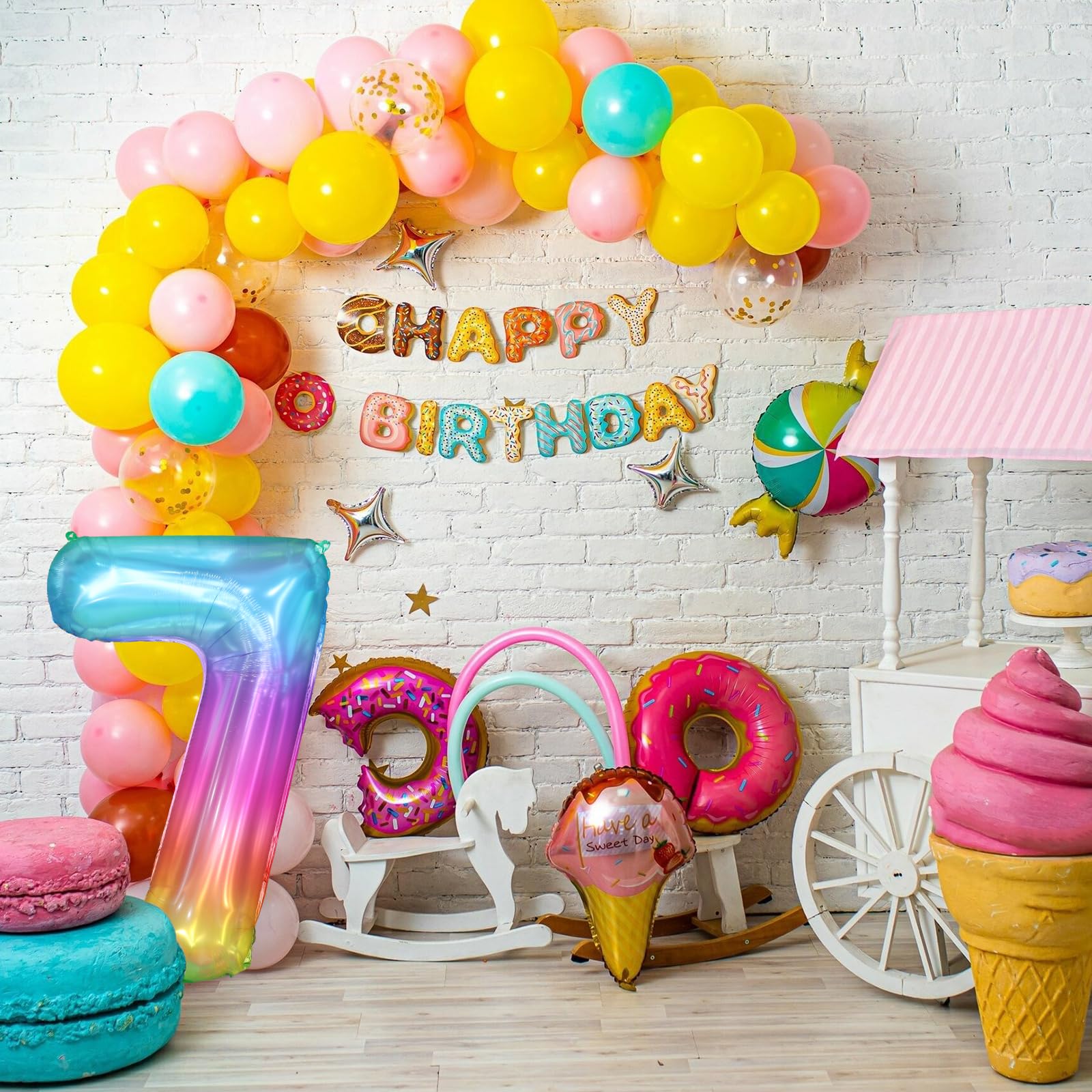 PatiCool globo arcoíris inflado para fiestas, fácil de usar en escenas