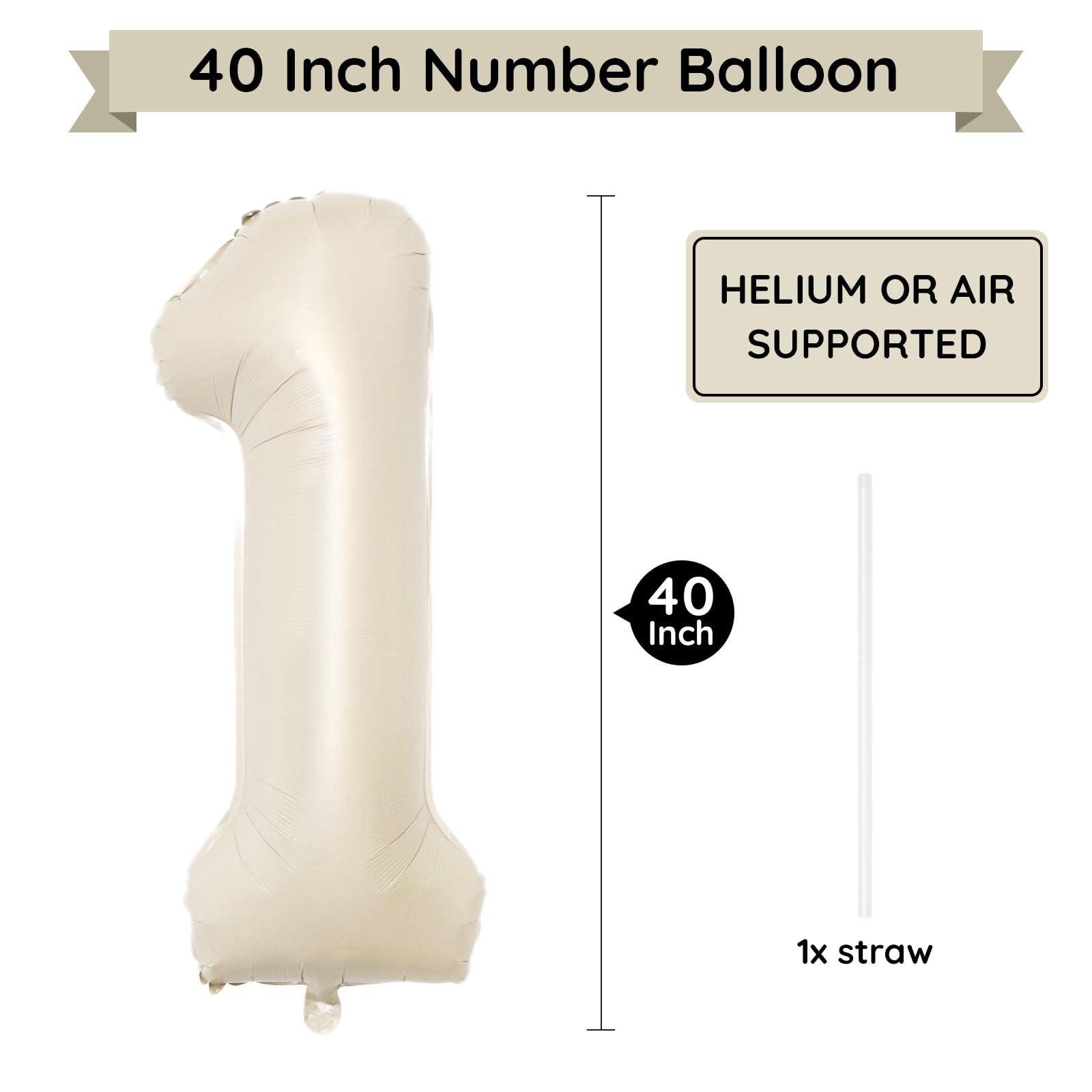 PatiCool globo crema de aluminio de alta calidad para fiestas.