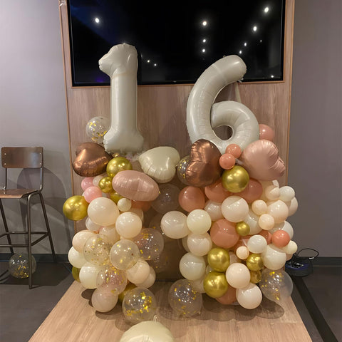 PatiCool globo crema listo para regalo o decoración.