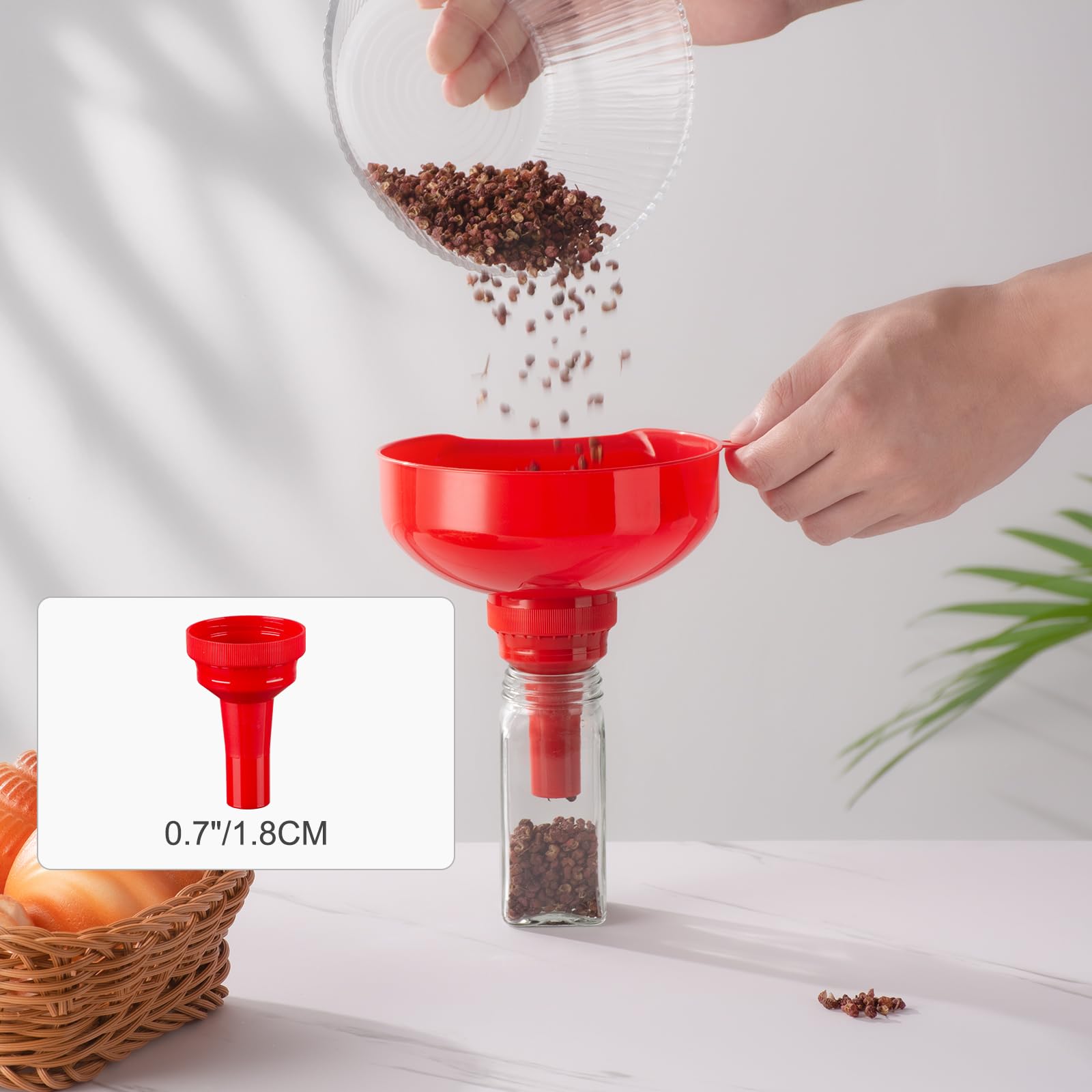 Pisol embudo apto para lavavajillas y limpieza rápida tras cocinar