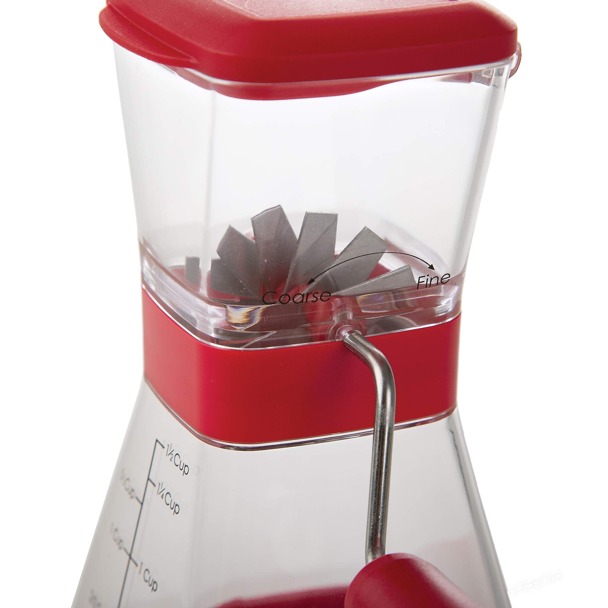 PrepWorks Picadora de nueces con capacidad de 360 ml para porciones rápidas.