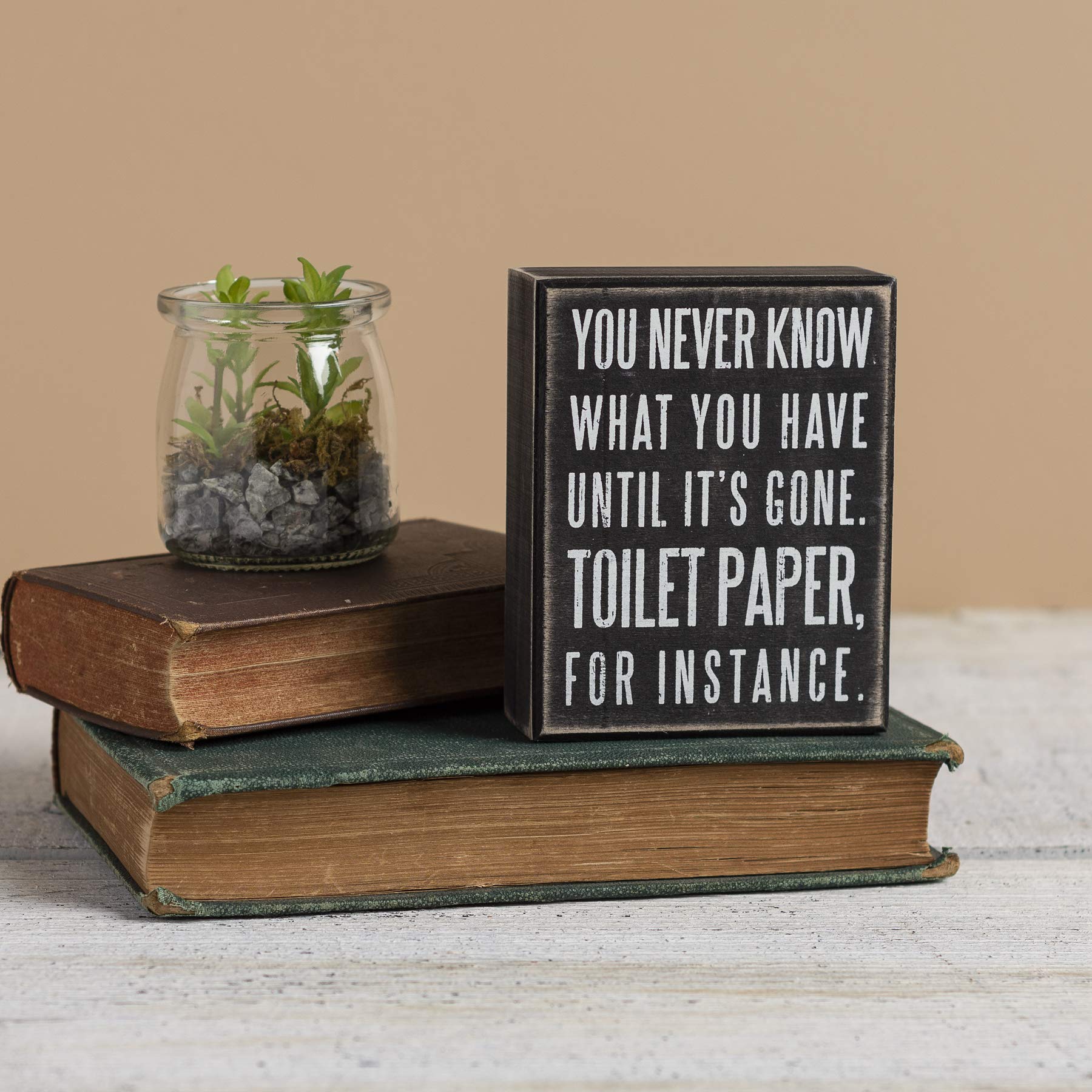 Primitives by Kathy cartel de madera para el hogar, estilo granja, elegante y rústico.