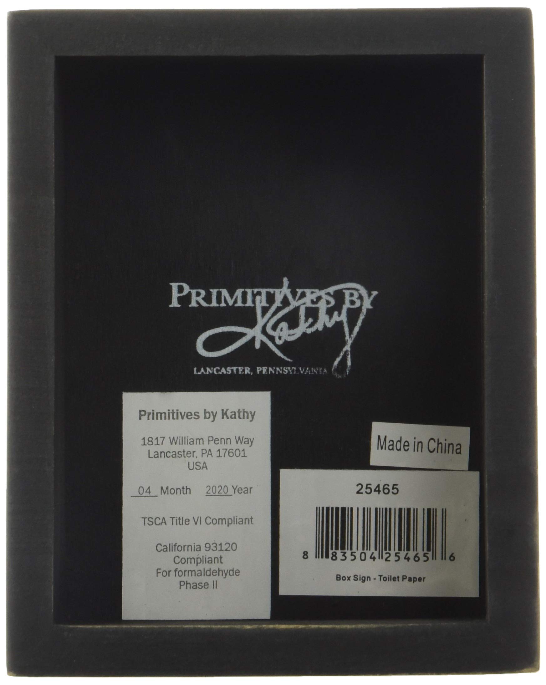 Primitives by Kathy cartel de madera puede colocarse de pie o colgarse.