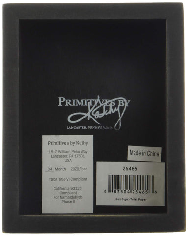 Primitives by Kathy cartel de madera puede colocarse de pie o colgarse.