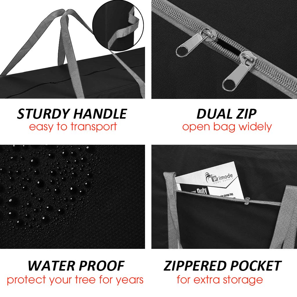 Primode bolsa con apertura amplia para guardar el árbol sin esfuerzo