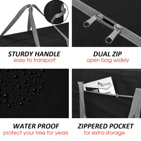 Primode bolsa con apertura amplia para guardar el árbol sin esfuerzo