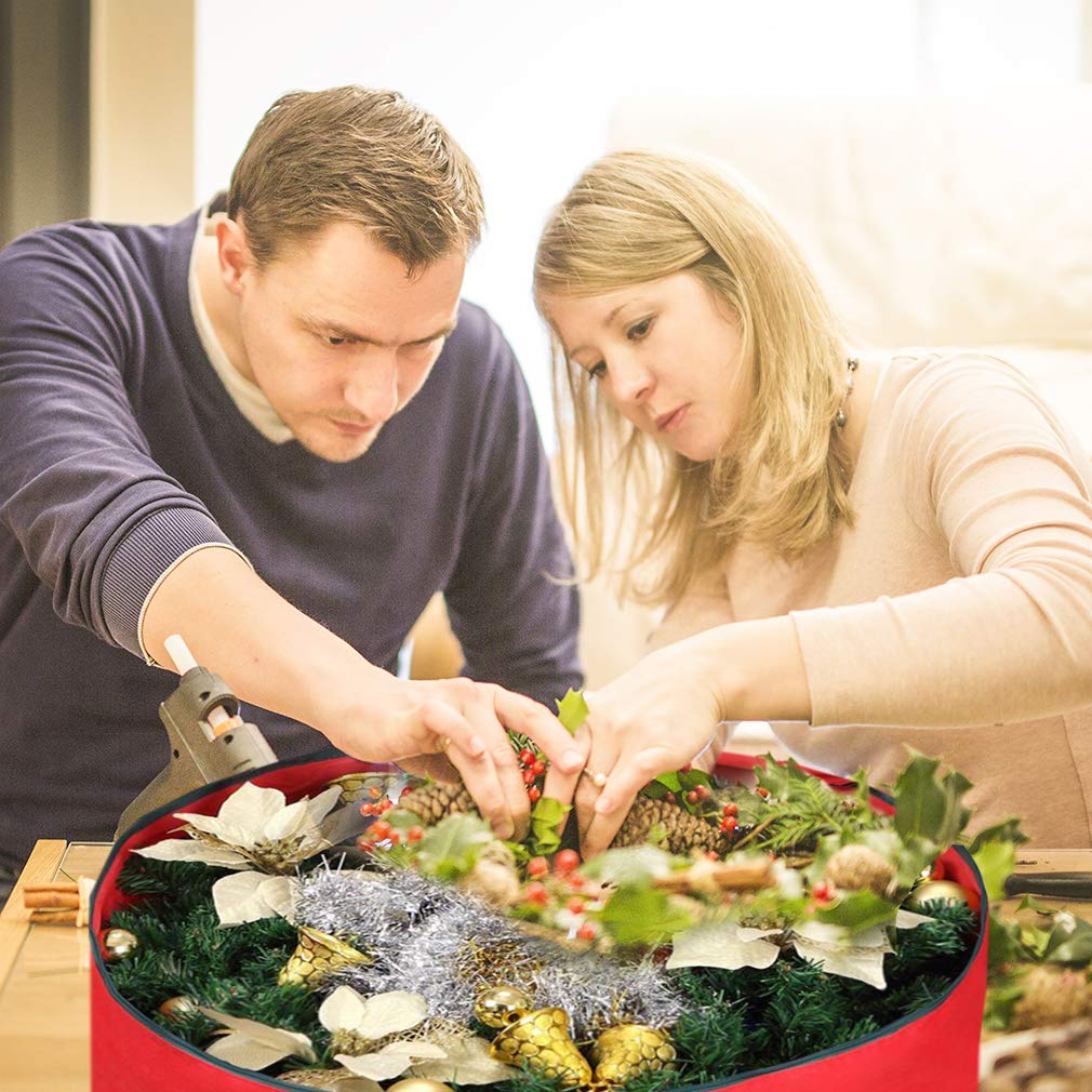 Primode bolsa para coronas y adornos de 30 pulgadas, protege y facilita el guardado.