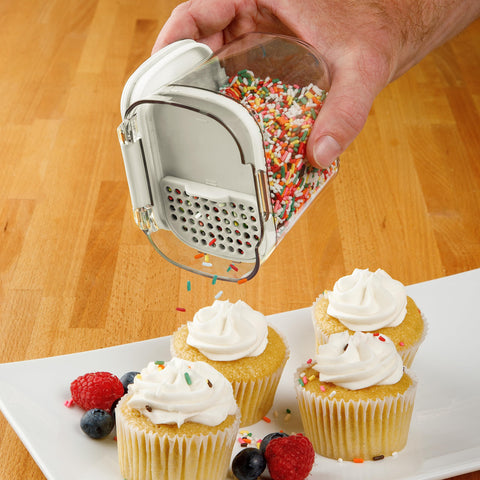 Progressive ProKeeper para azúcar en polvo de 1.5 qt con barra niveladora.