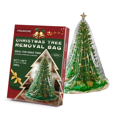PROMORE bolsa almacenamiento arbol navidad 3mil resistente para almacenamiento seguro.