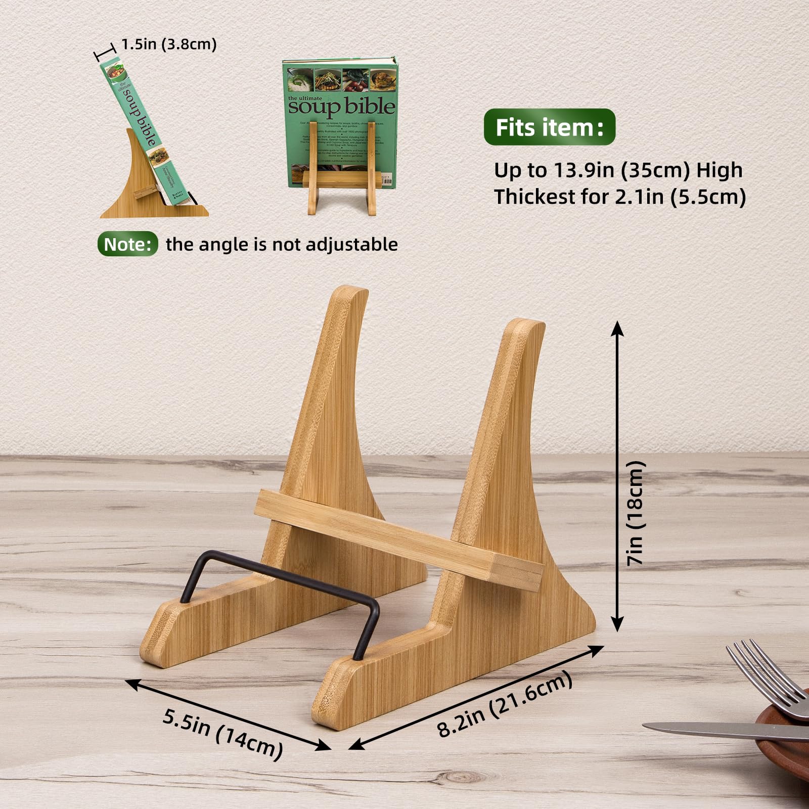 PUERSI recetas en vertical: lectura cómoda durante la cocción.