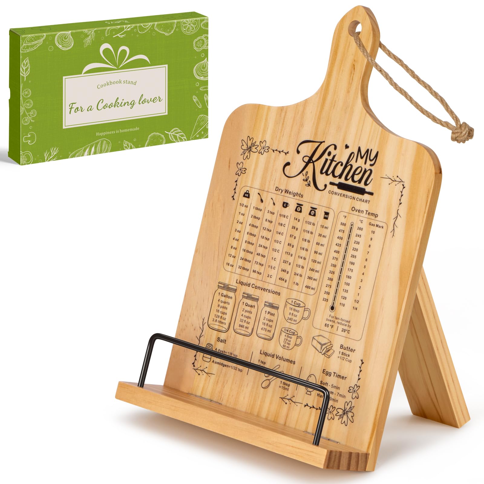 PUERSI soporte-libro-recetas cocina para mantener tus recetas a la vista y al alcance