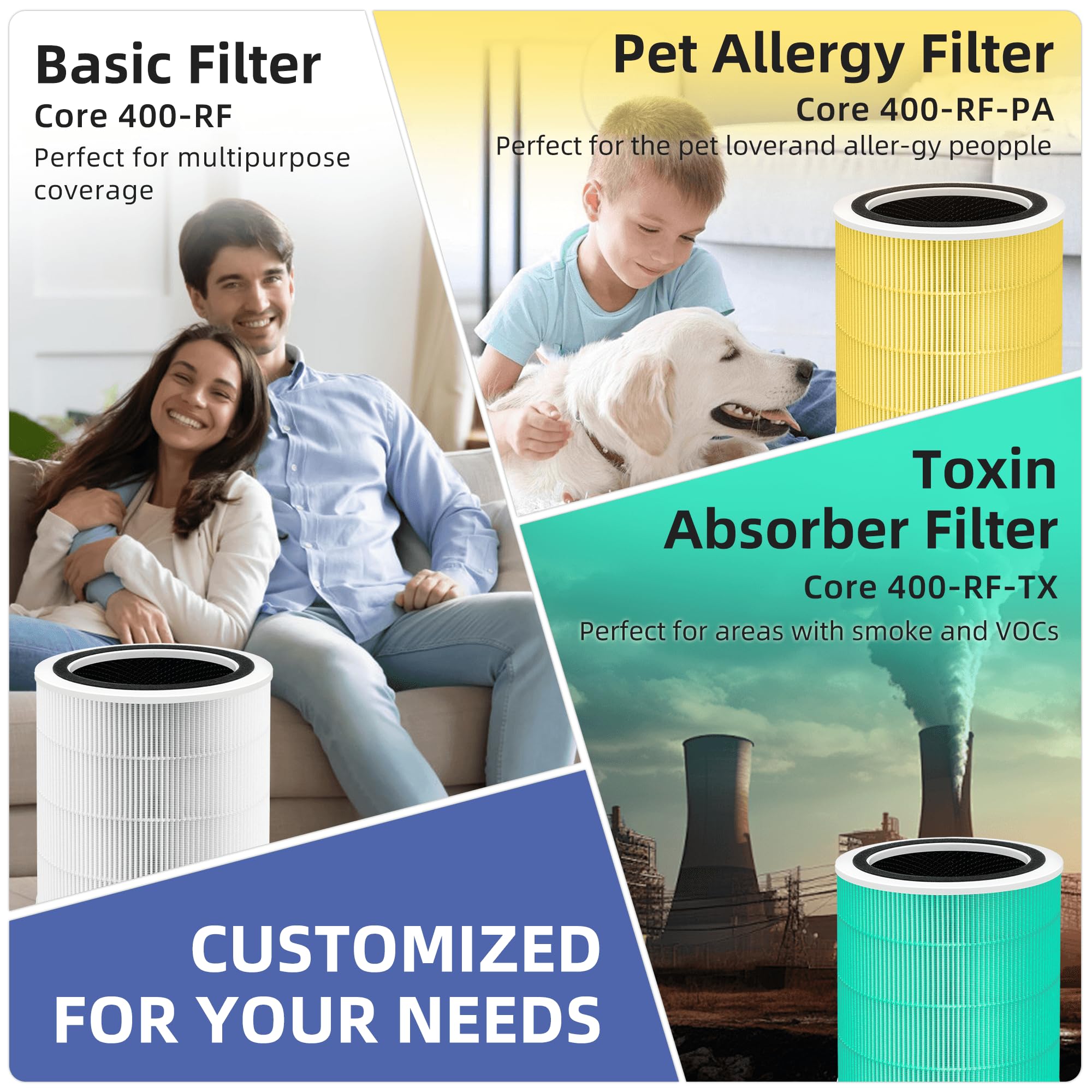 Pulluty Core 400S: pre-filtro de carbón activado para reducir olores de hogar.