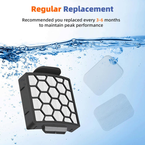 Filtro de fieltro texturado Pulluty para Shark, captura partículas medias