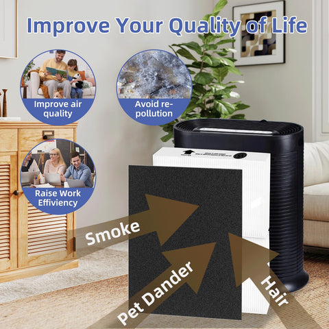 Pulluty paquete incluye 4 filtros HEPA y 8 pre-filtros para repuesto