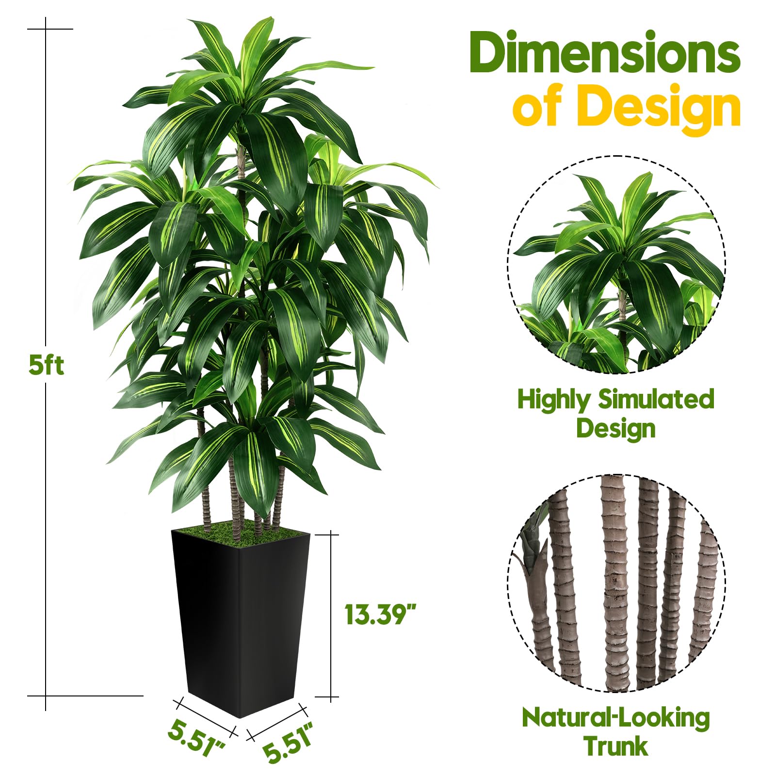 PUUKU maceta negra aporta estabilidad y estilo