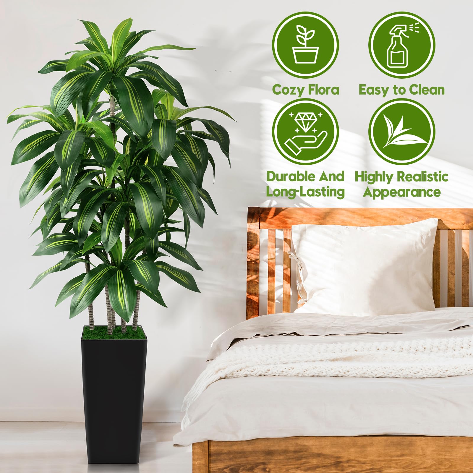 PUUKU planta artificial sin olores, ideal para interiores