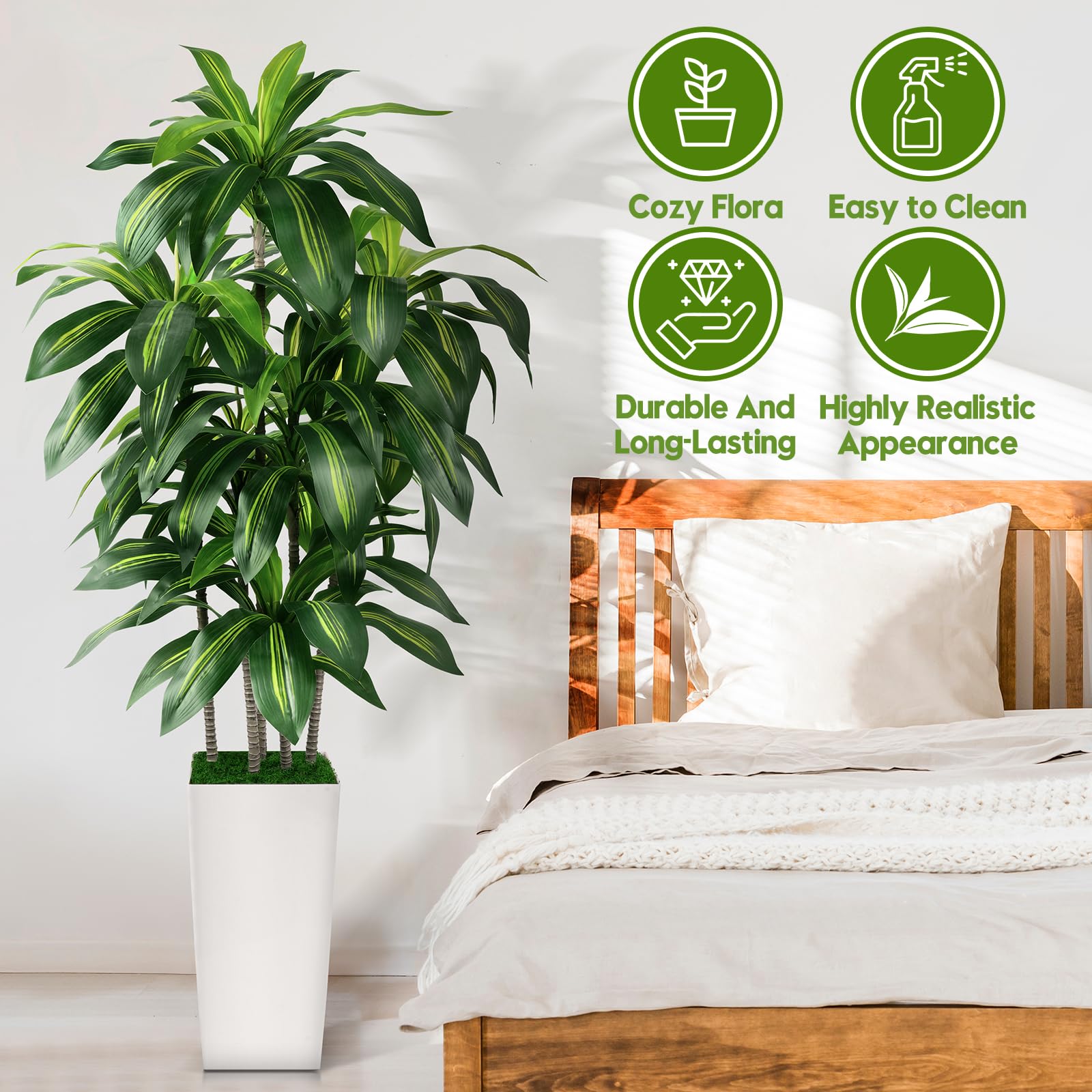 PUUKU decoración de sala con árbol artificial, regalo ideal.