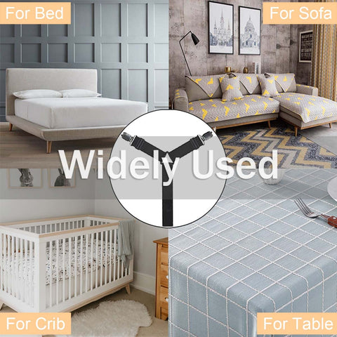 QoeCycth sujetadores para sábanas en colchón redondo