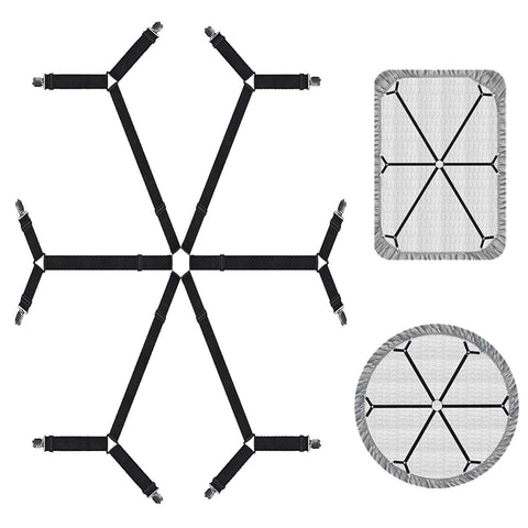 QoeCycth sujetadores ajustables para sábanas mantienen la cama ordenada