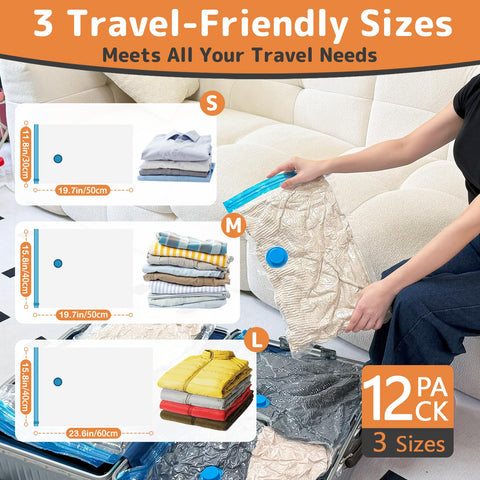 QIJIAYI ahorro de espacio en maletas hasta ochenta por ciento