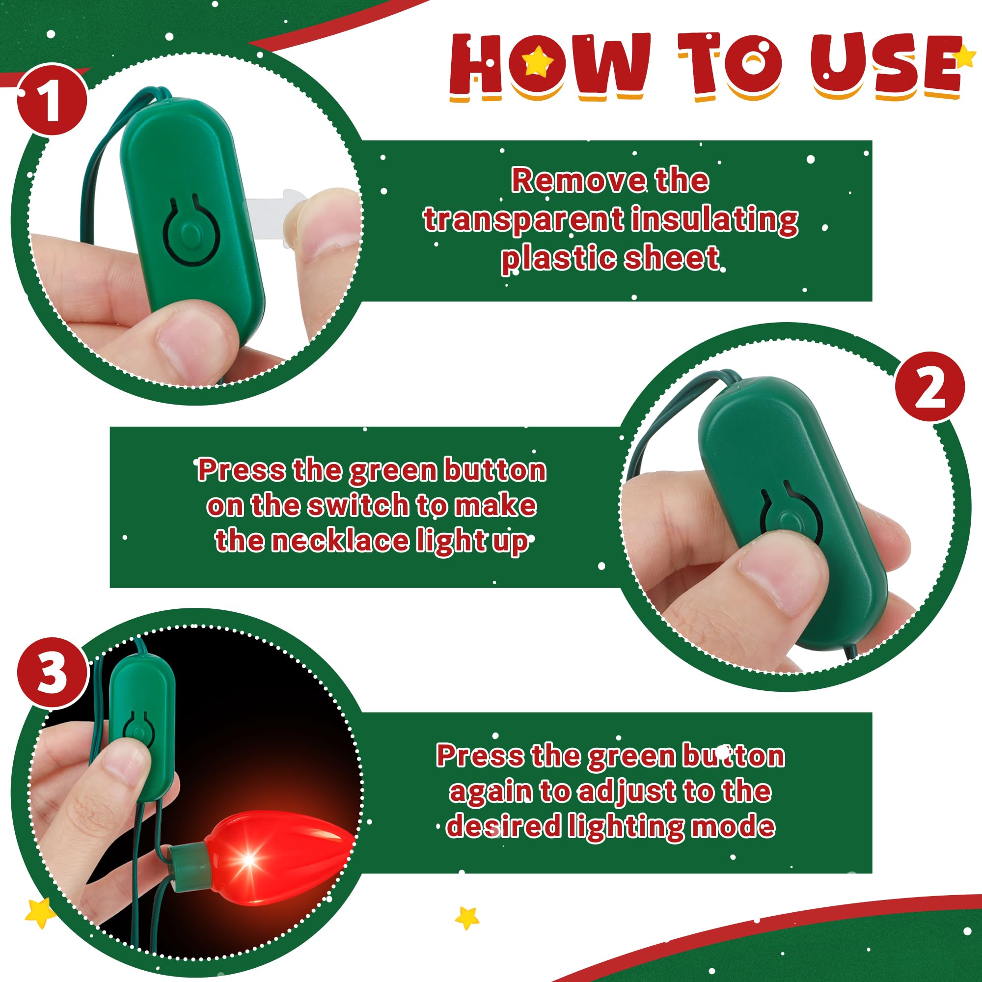 QZYL collar con tres modos de iluminación para ambientar