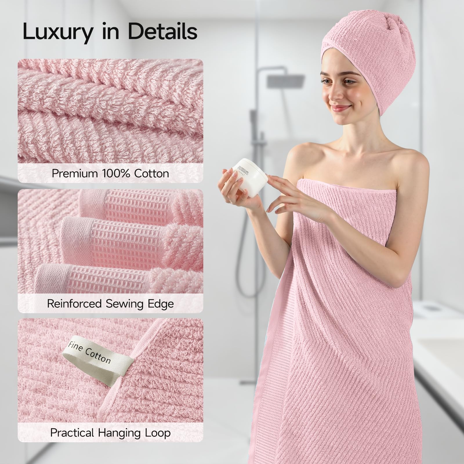 REDKISS paños rosa, suaves y listos para cara y manos.