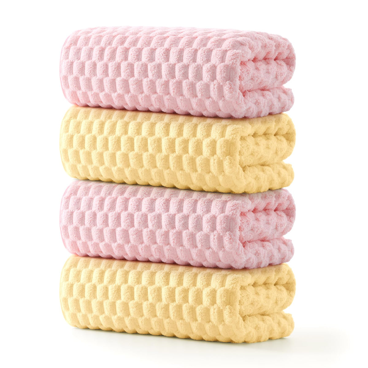 REDKISS toallas de microfibra rosa 27x55, absorción rápida para uso diario.