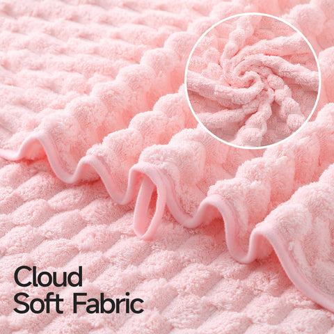 REDKISS toallas rosa, cuidado fácil en lavadora y secadora.