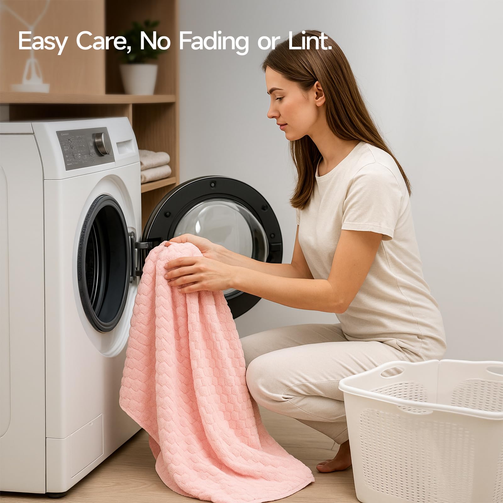 REDKISS toallas rosa para baño diario y spa en casa.