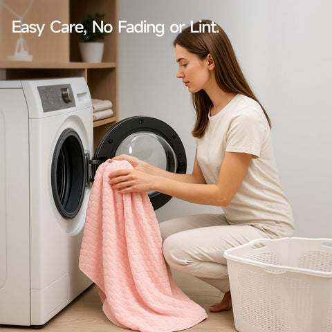 REDKISS toallas rosa para baño diario y spa en casa.