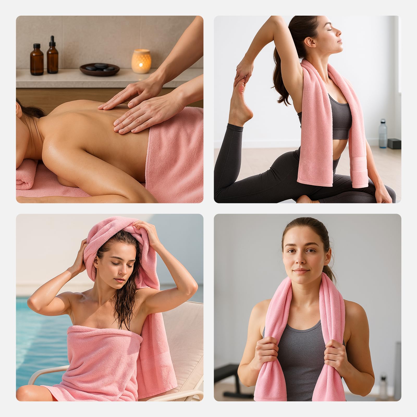 REDKISS toallas rosa regalo elegante, perfecto para sorprender a alguien especial.