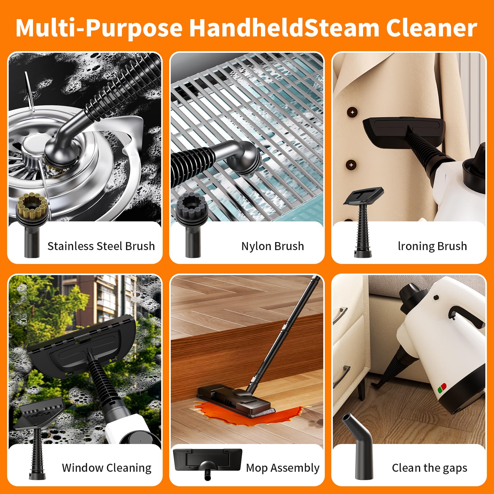 RENVADOLIX alcanza rincones y esquinas difíciles con vapor potente