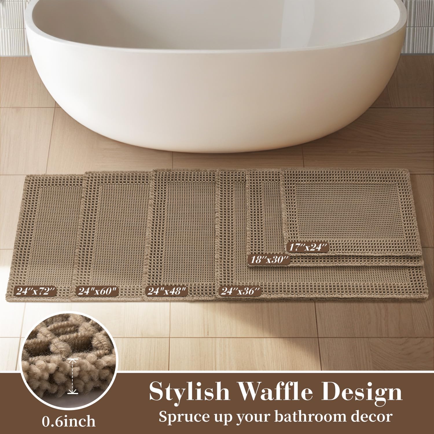 RESARE alfombra lavable para pasillo, ideal para entradas.