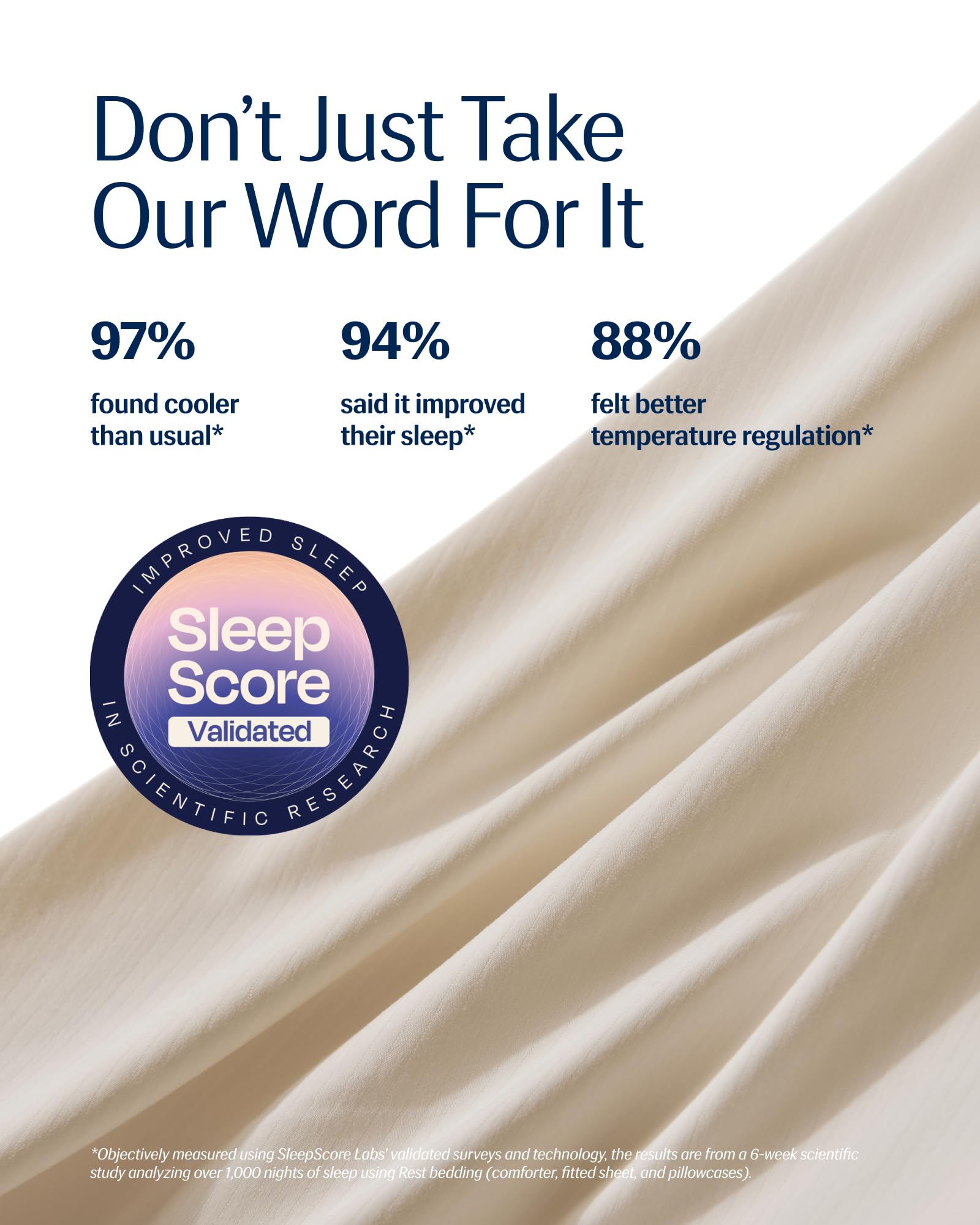 REST Evercool relleno Sorona y Tencel, acolchado cómodo y regulador.