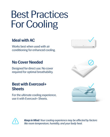 REST Evercool secado rápido para menor tiempo fuera de la cama