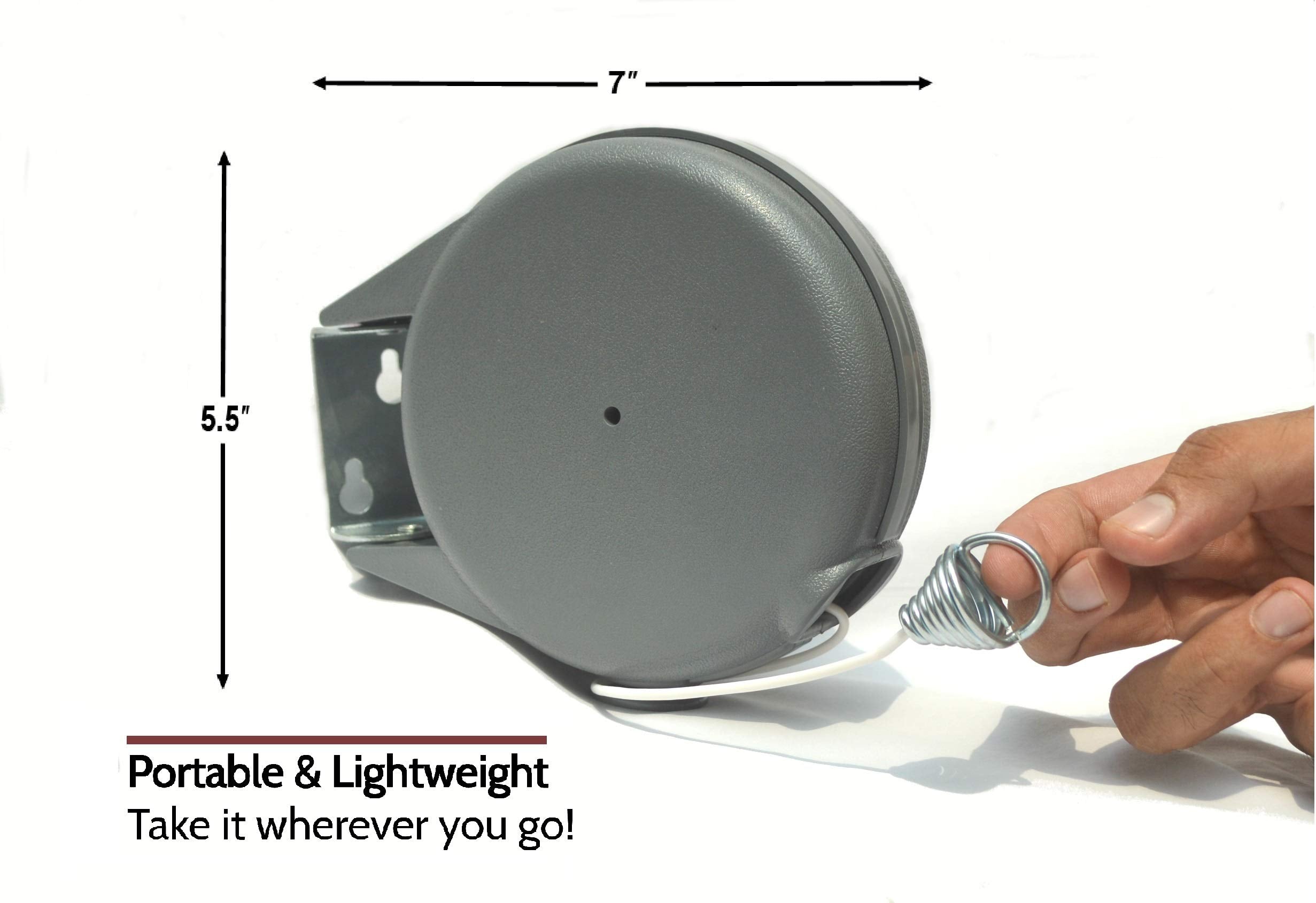Riveda tendedero retráctil de 45 pies para varias prendas