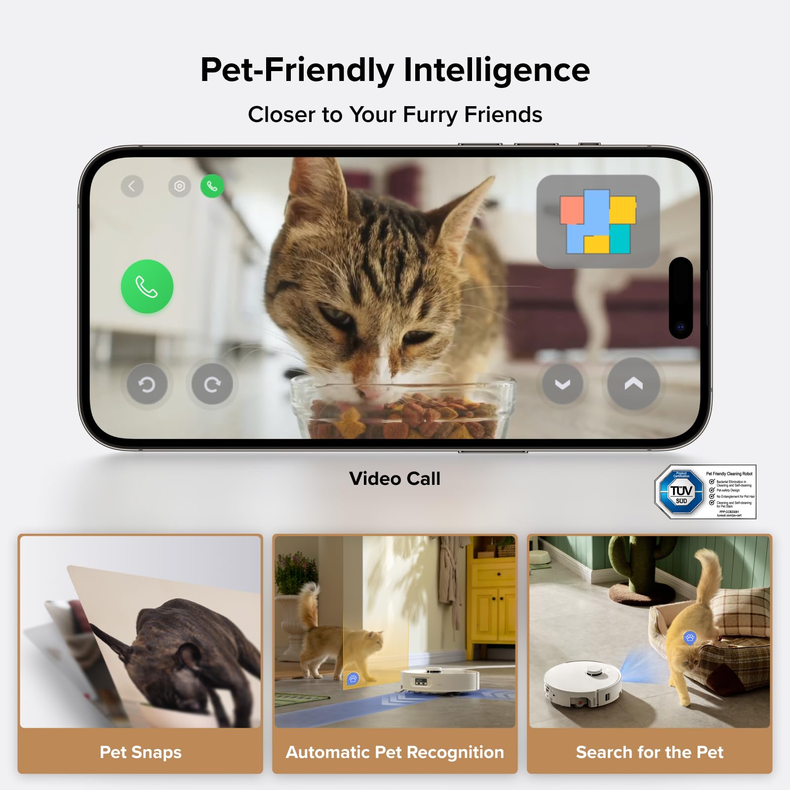 roborock Qrevo Curv 2 Flow control por aplicación y voz para programar limpiezas