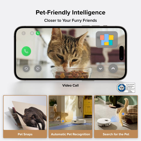 roborock Qrevo Curv 2 Flow control por aplicación y voz para programar limpiezas
