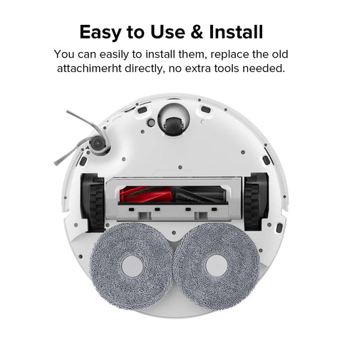 Roborock Qrevo CurvX, paños microfibra de alta absorción para suelos sellados