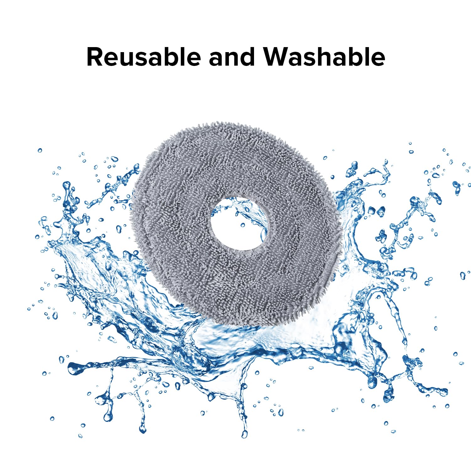 Roborock Qrevo CurvX, paños lavables para reutilizar varias veces