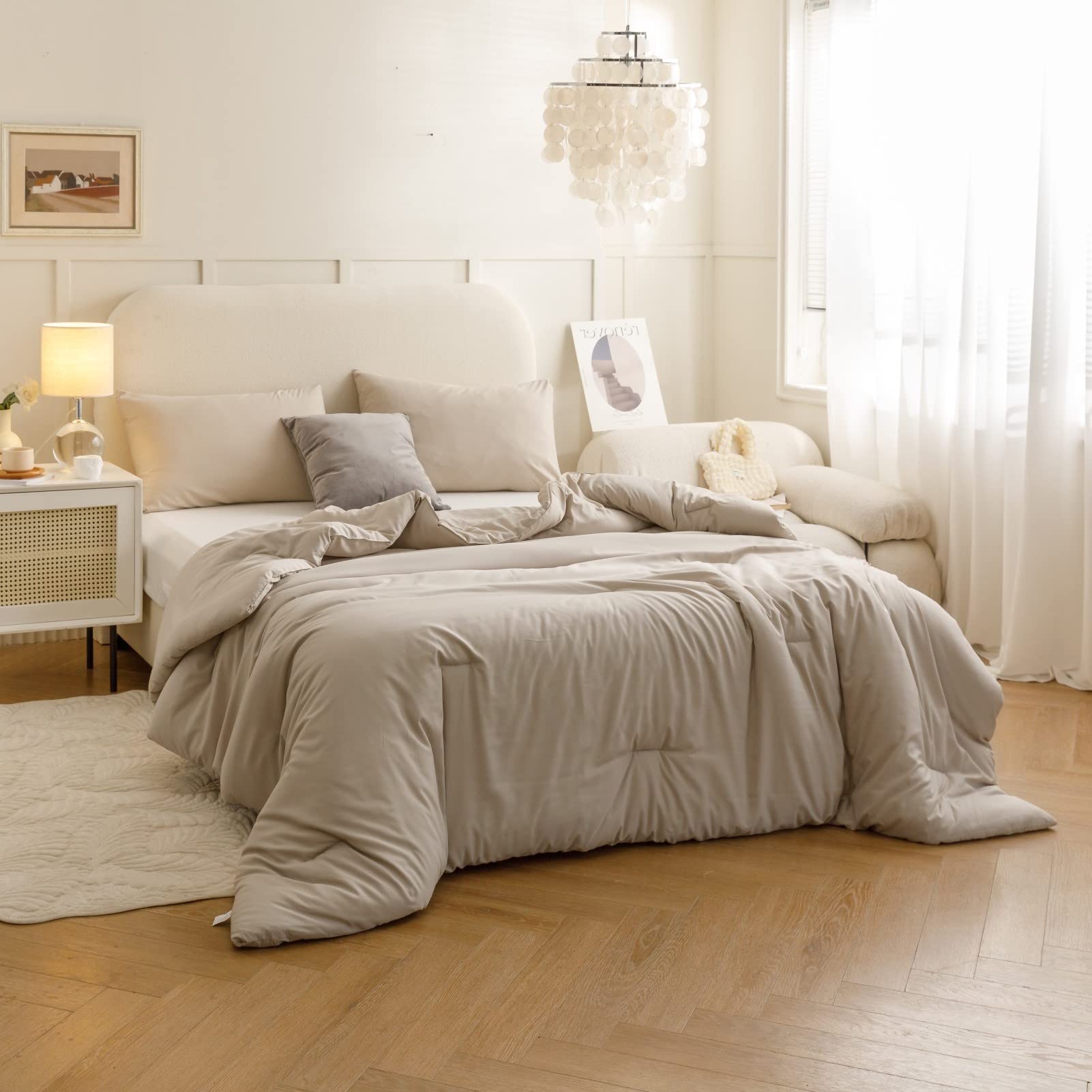 ROSGONIA color oatmeal suave para combinar con textiles.