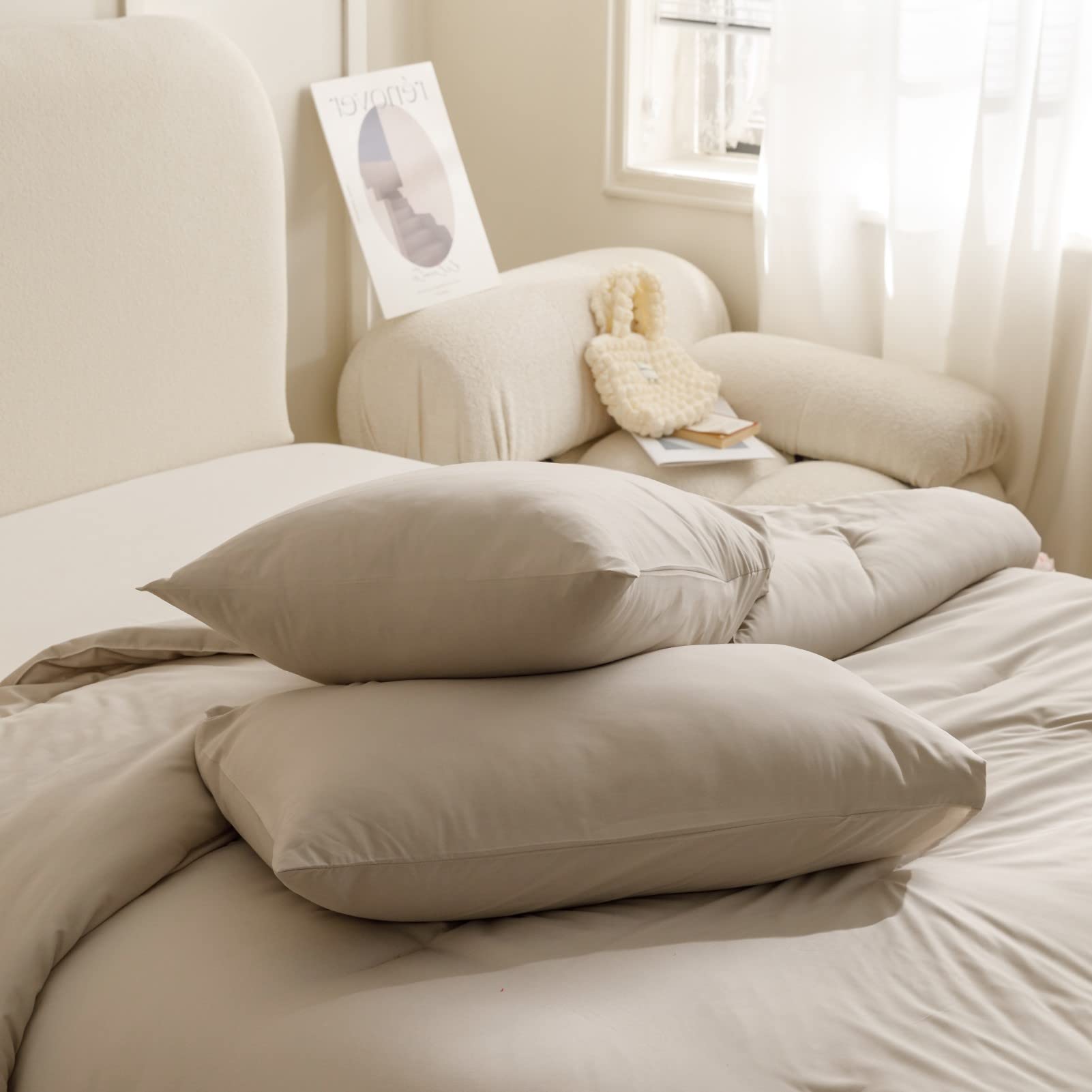 ROSGONIA edredón grande 104 x 96 pulgadas para cama extragrande.