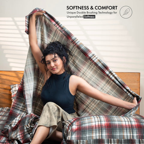 Tejido franela transpirable de RUVANTI para todas las estaciones.